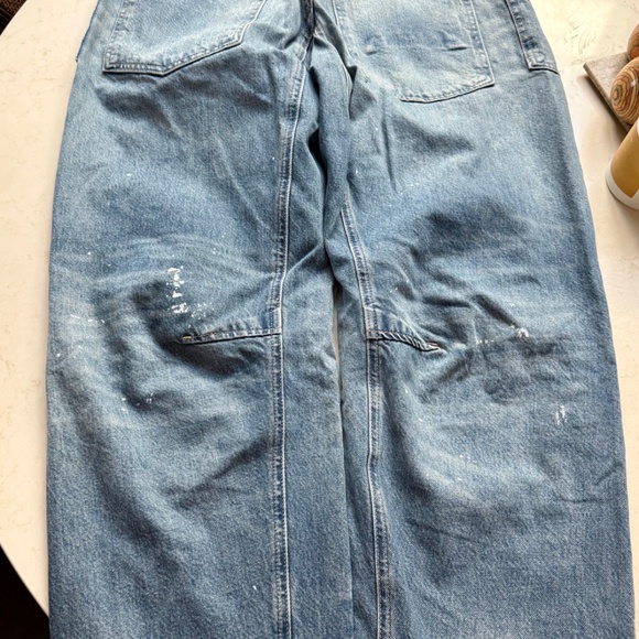 We The Free Blue Washed Wide Leg Jeans - Picture 7 of 7
